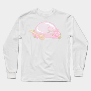 Cherry Blossom Raindrop Cake Long Sleeve T-Shirt